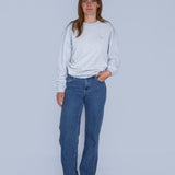 THE SIMPLE FLOW SWEAT-SHIRT GRIS / MAUVE