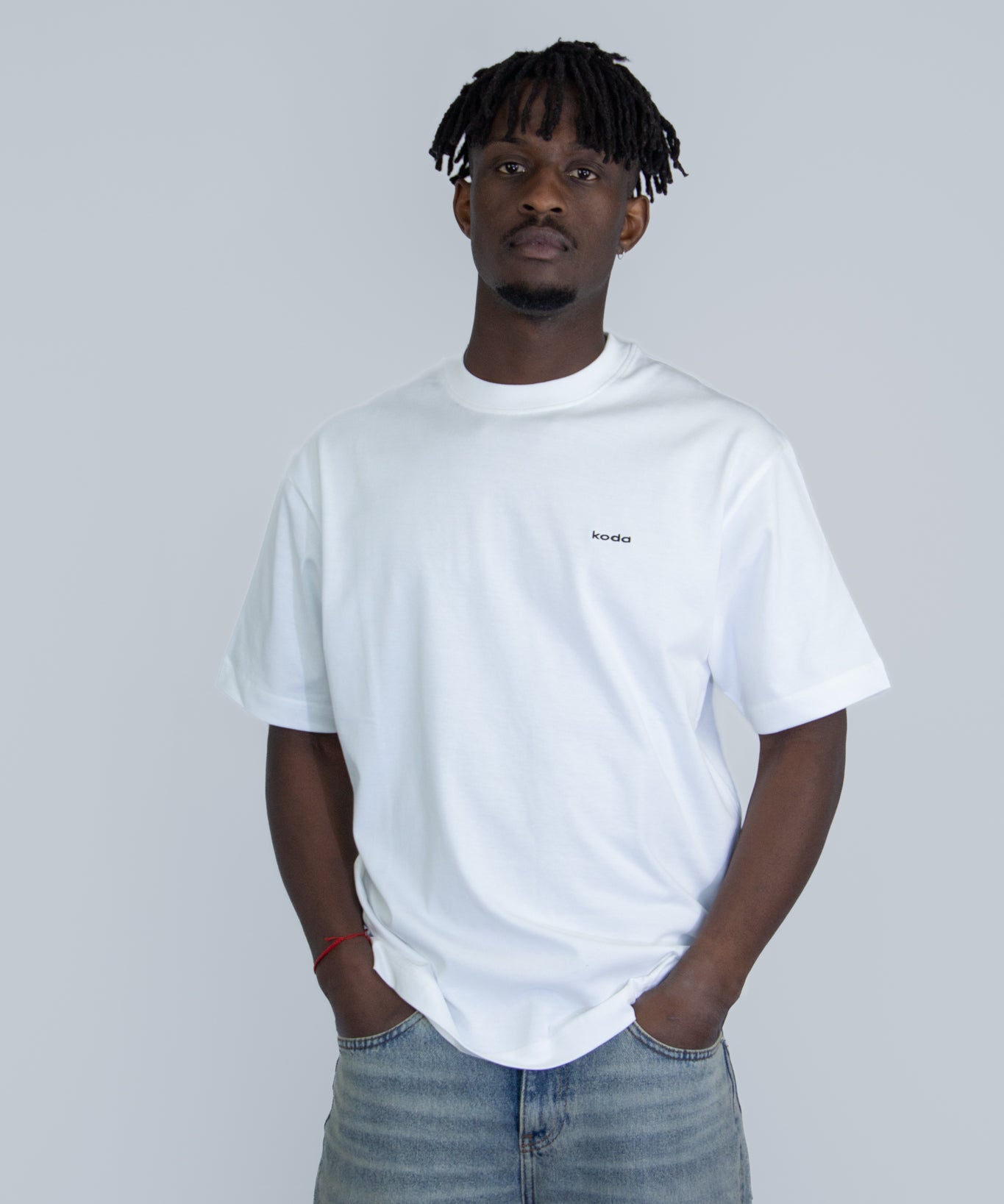 THE SIMPLE FLOW T-SHIRT BLANC / NOIR