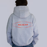 THE SIMPLE FLOW HOODIES GRIS / ROUGE