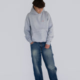 THE SIMPLE FLOW HOODIES GRIS / ROUGE