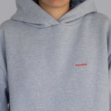 THE SIMPLE FLOW HOODIES GRIS / ROUGE