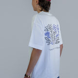 THE FOLKLORE T-SHIRT BLANC / BLEU